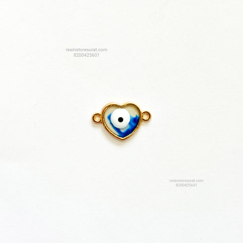 Heart Evil Eye Blue Rakhi Charm